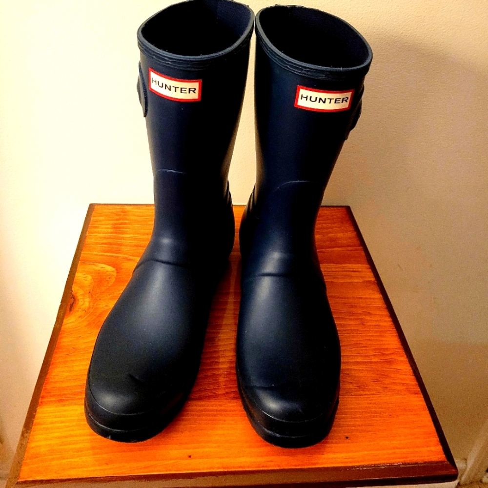 WOMEN'S Hunter Adjustabke Rain Boots Navy size 9